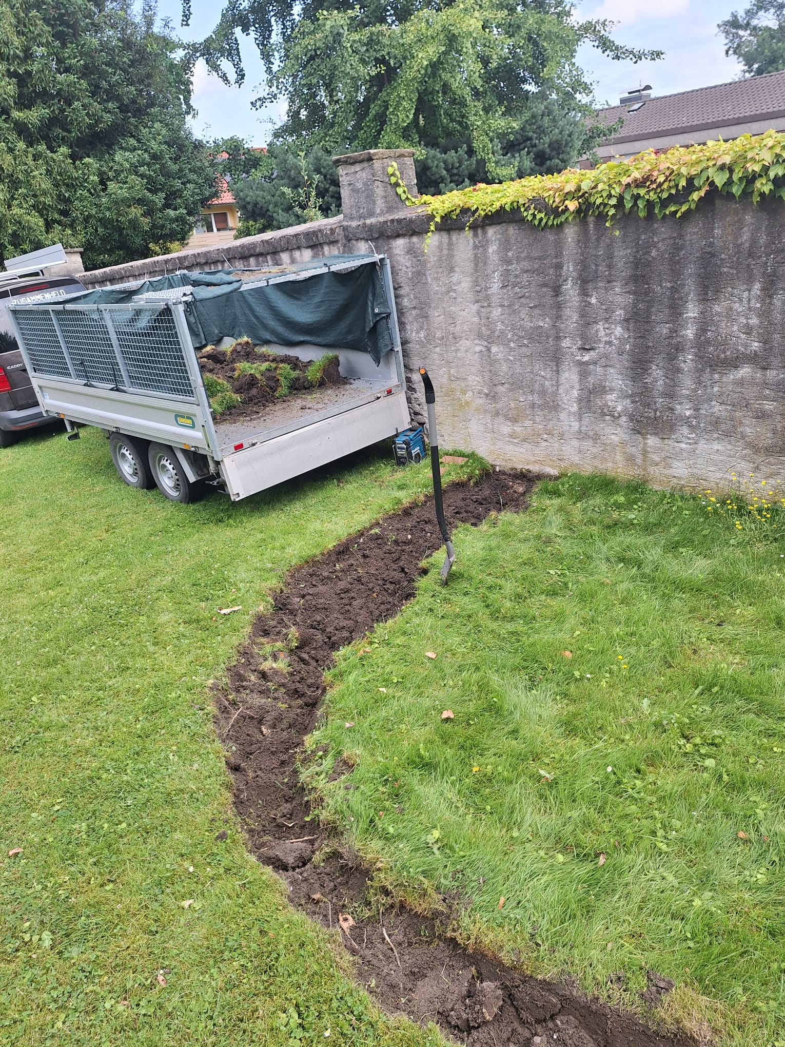 Vorarbeiten zur Anlage des Sandariums